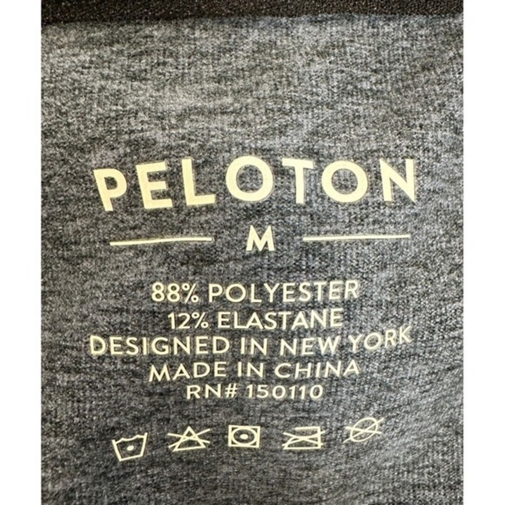 Peloton Sweater Adult Medium Blue Full Zip Hoodie Sweatshirt Drawstring Womens - Picture 4 of 10
